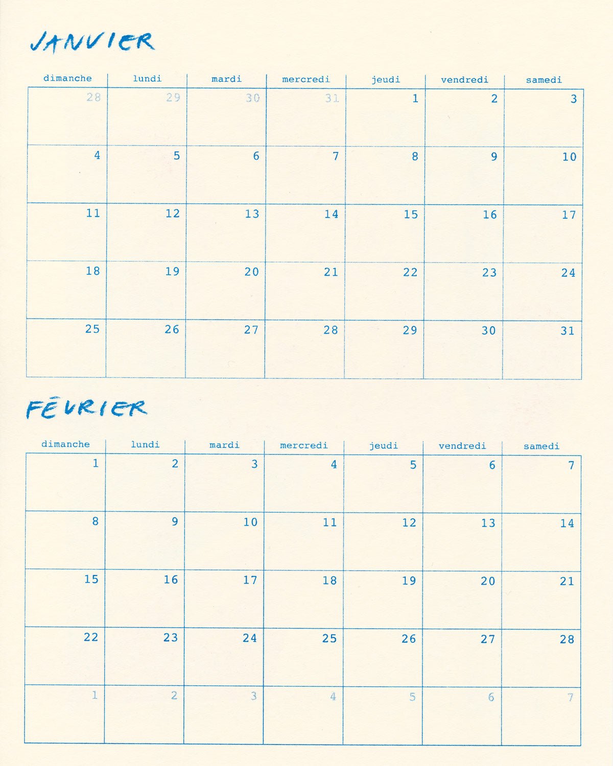 2026 - Deux mille ben fit(ness) - Marin Blanc